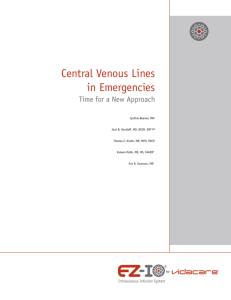 Central Venous Lines in Emergencies - bc