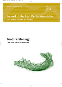 Tooth whitening - Irish Dental Association