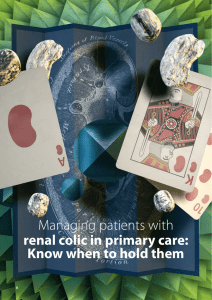 Managing Patients With Renal Colic In Primary Care