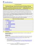 Nutritional Therapy: Enteral and Parenteral Nutritional Therapy