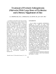 Treatment of Pyroluric Schizophrenia (Malvaria)