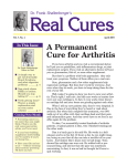 A Permanent Cure for Arthritis