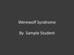 Werewolf Syndrome