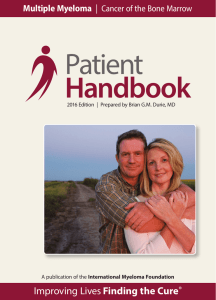 Multiple Myeloma: Patient Handbook
