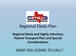 SETRAC Regional Ebola Plan - Texas Emergency Management