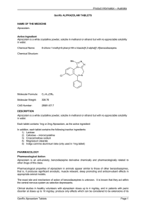 Chemmart® ALPRAZOLAM TABLETS