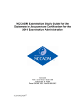 NCCAOM Examination Study Guide for the Diplomate