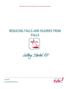 Reducing Falls and Injuries from Falls