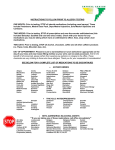 Allergy Instructions and Frequently Asked Questions 1 of 2