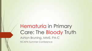 Hematuria in Primary Care: The Bloody Truth
