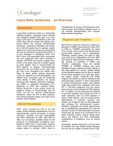 Loeys-Dietz Syndrome – an Overview