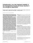 Iontophoresis: as a new treatment modality in the management of