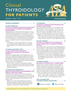 Clinical Thyroidology for Patients Volume 6 Issue 4 2013