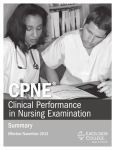 CPNE® -- Clinical Performance in Nursing