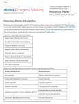 Poisonous Plants - Wildcat EM Resources