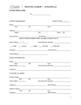 PATIENT PROFILE FORM - UF Health Jacksonville