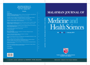 01 cover - upm : fakulti perubatan dan sains kesihatan