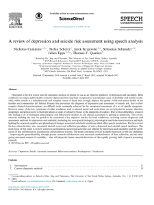 A review of depression and suicide risk assessment