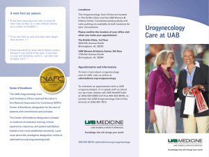 Urogynecology Brochure