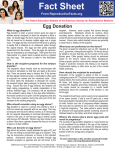 Egg Donation Fact Sheet