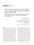 Intravenous lysine clonixinate for the acute treatment of severe