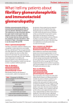 fibrillary glomerulonephritis and immunotactoid glomerulopathy