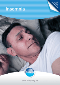 Insomnia - Australasian Sleep Association