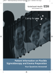 L265v4 Patient Information on Flexible Sigmoidoscopy and Enema