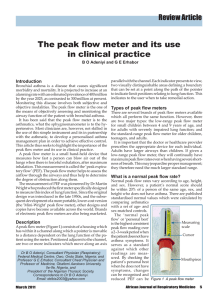 The peak flow meter and its use in clinical practice