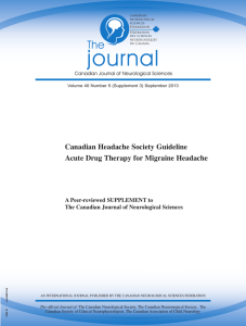 Acute Drug Therapy for Migraine Headache