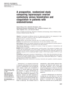 A prospective, randomized study comparing laparoscopic ovarian