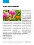 Self-Managing Arthritis Pain
