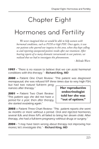 Chapter Eight Hormones and Fertility