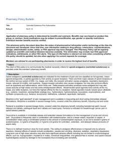 Controlled Substance Prior Authorization