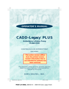 CADD Legacy PLUS 6500