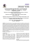 Lysosomal Storage Disorders and Treatment
