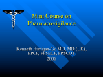 Mini Course on Pharmacovigilance