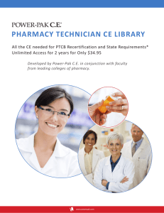 pharmacy technician ce library - Minnesota Pharmacists Association