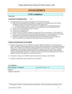 VA Medicaid PDL Criteria (effective 01/01/2010)