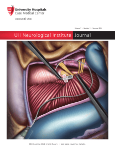 UH Neurological Institute Journal
