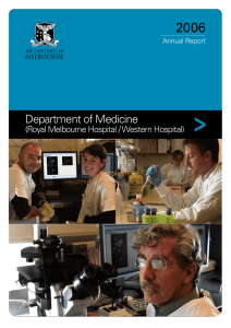 2006 Annual Report - Department of Medicine