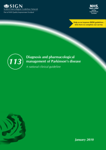 Diagnosis and pharmacological management of Parkinson`s