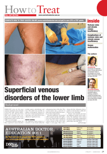 Superficial venous disorders of the lower limb