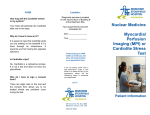 Nuclear Medicine Myocardial Perfusion Imaging (MPI) or Cardiolite