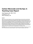 Carbon Monoxide and the Eye - Association of Schools and