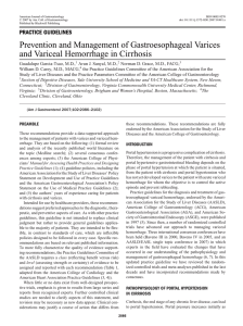 Prevention and Management of Gastroesophageal Varices and