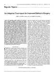 An adaptive tourniquet for improved safety in surgery.