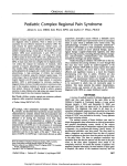 Pediatric Complex Regional Pain Syndrome