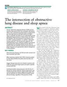 The intersection of obstructive lung disease and sleep apnea