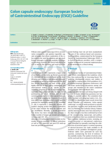 Colon capsule endoscopy: European Society of Gastrointestinal